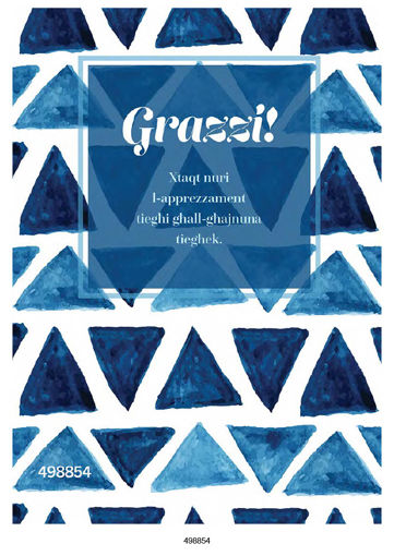Picture of GRAZZI XTAQT NURI L-APPREZZAMENT TIEGHI GHALL-GHAJNUNA